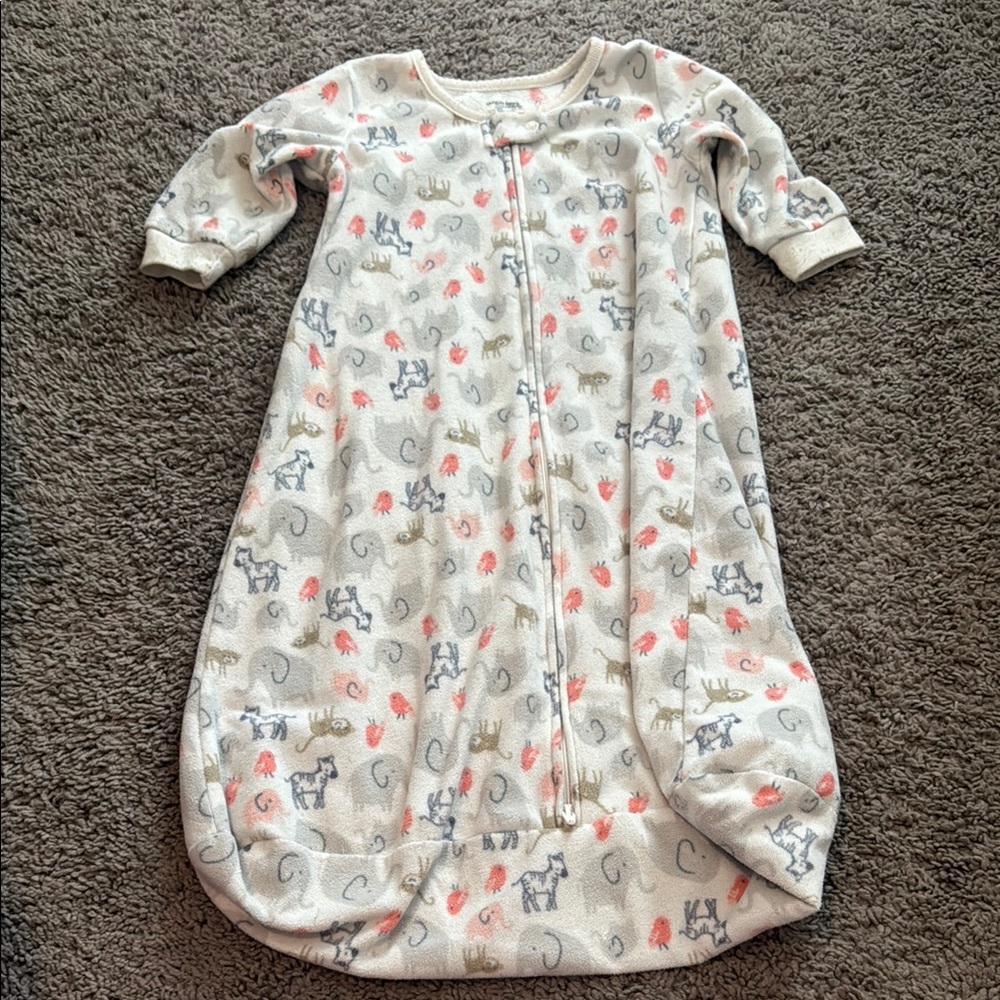 Cozy Baby Animal Print Long Sleeve Sleep Sack